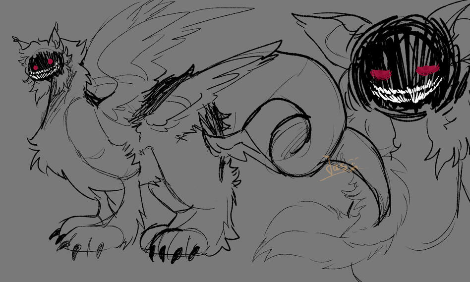 Quick concept messy sketch